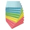 Better Office Products Lined Sticky Notes, 3in.x3in. 1,000 Shts 100/Pad, Self Stick Notes with Lines, Pastel Colors, 10PK 66334 - alternate 1